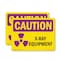Signmission Radiation & Laser Sign, 7 in H x 10 in W, Plastic, Rectangle OS-2PACK-CR-P-710-L-10198 - alternate 1